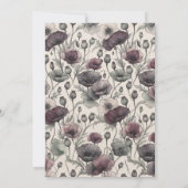 Blauw Blush Lint Boog Duif Trouw Uitnodiging (Achterkant)