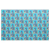 blauw boeddha - patroon stof (Fat Quarter)