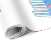 Blauw boek cadeaupapier (Rol Hoek)