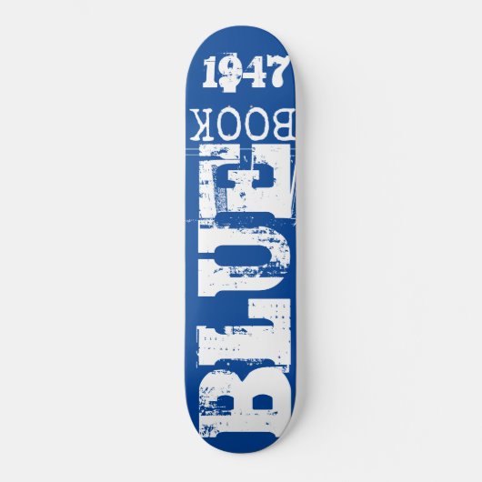 BLAUW BOEK Skateboard (Voorkant)