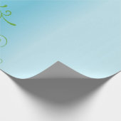 Blauw Boeket Cadeaupapier (Hoek)