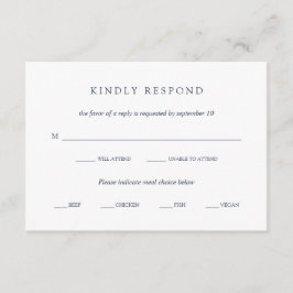 blauw boeket | Floral Wedding Maaltijdkeuze RSVP