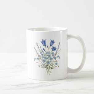 Blauw Boeket van Wilde Bloemen Koffiemok