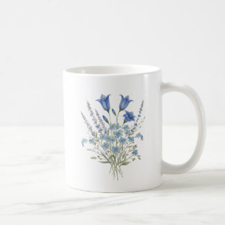Blauw Boeket van Wilde Bloemen Koffiemok