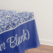  Blauw  Boerderij Keuken Geschilderde Tegel Tafelkleed (Voorbeeld)