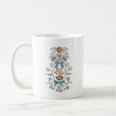 Blauw Boho Bloemenlint Koffiemok (Links)