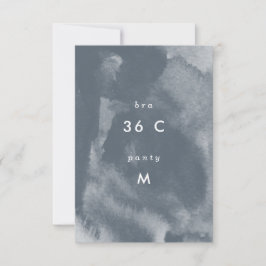 Blauw Boho Waterverf Bachelorette Feest Save The Date