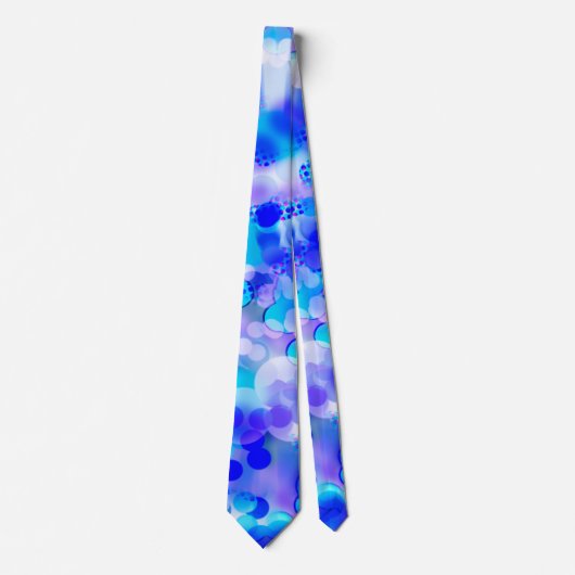 Blauw Bokeh 92015 Stropdas (Voorkant)
