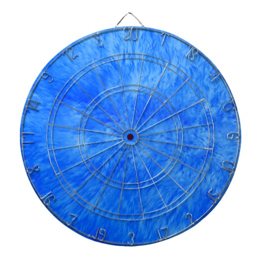 Blauw Bont Frenzy Dart Board Dartbord (Voorkant)