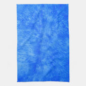 Blauw bont frenzy keukenhanddoek (Verticaal)