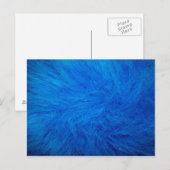 Blauw bont haar briefkaart (Voorkant / Achterkant)