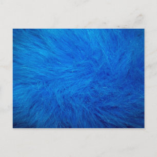 Blauw bont haar briefkaart