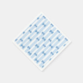 Blauw boog coquette patroon servet (Hoek)