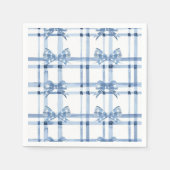 Blauw boog coquette patroon servet (Voorkant)