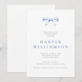  blauw boog Vrijgezellenfeest Kaart (Voorkant / Achterkant)