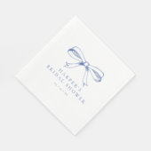 blauw boog Vrijgezellenfeest Servet (Hoek)