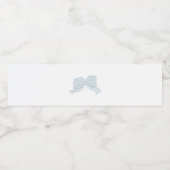 Blauw boogwater flesetiket waterfles etiket (Enkel label)