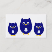 Blauw boomkontwerp visitekaartje (Achterkant)