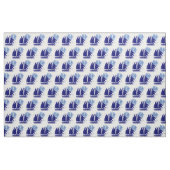  blauw bootjongetje stof (Yard (91,4 cm))