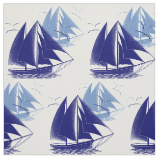 blauw bootjongetje stof
