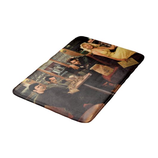 Blauw Bord 2 Badmat (Gekanteld)