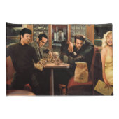 Blauw Bord 2 Kussensloop (Achterkant-Rechts)