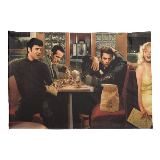 Blauw Bord 2 Kussensloop (Achterkant-Rechts)