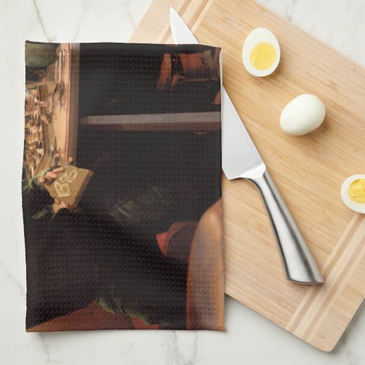 Blauw Bord 2 Theedoek (Quarter Fold)