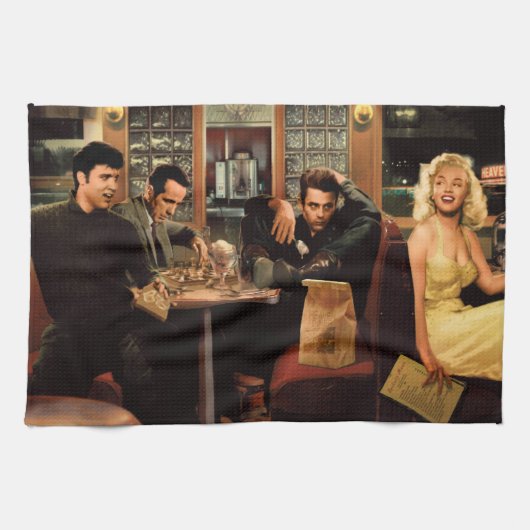 Blauw Bord 2 Theedoek (Horizontaal)