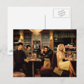 Blauw Bord Briefkaart (Voorkant / Achterkant)