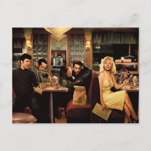 Blauw Bord Briefkaart