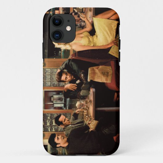 Blauw Bord Case-Mate iPhone Case (Achterkant)