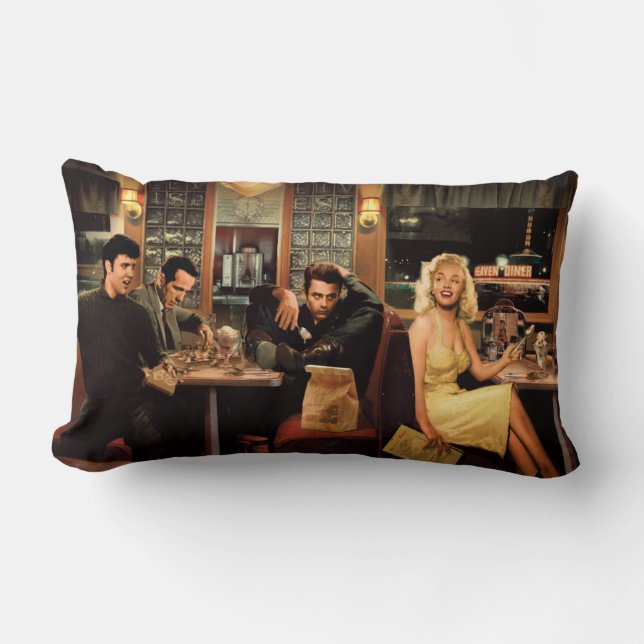 Blauw Bord Kussen (Voorkant)