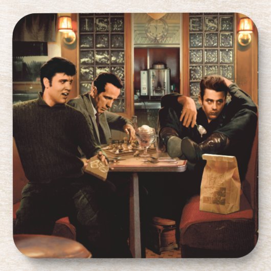 Blauw Bord Onderzetter (Voorkant)