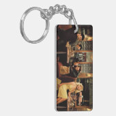 Blauw Bord Sleutelhanger (Voorkant Links)