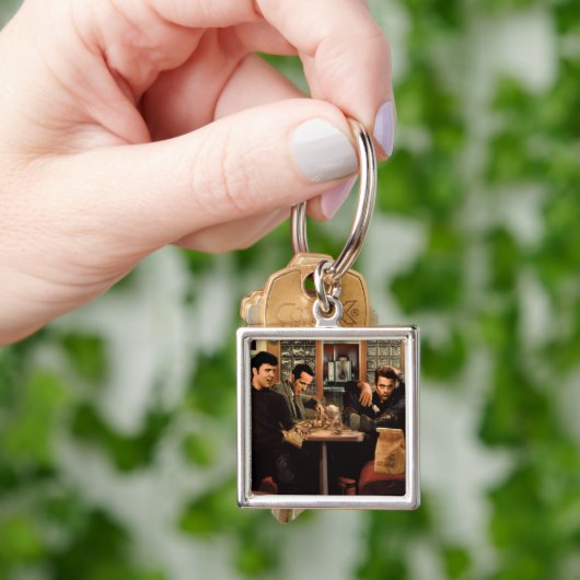 Blauw Bord Sleutelhanger (Hand)