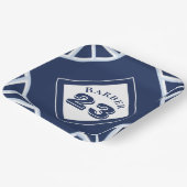 Blauw Bord sportthema's (Gebogen)