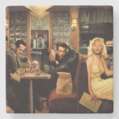 Blauw Bord Stenen Onderzetter (Voorkant)