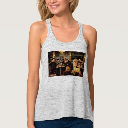 Blauw Bord Tanktop (Voorkant)