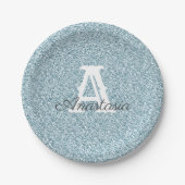 Blauw Bord voor glitter- en sparkle-monogram (Voorkant)