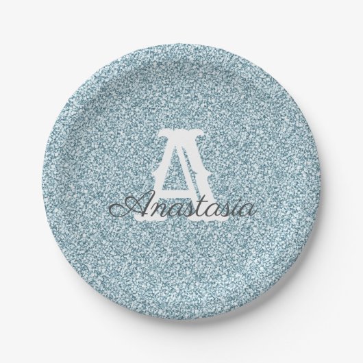 Blauw Bord voor glitter- en sparkle-monogram (Voorkant)