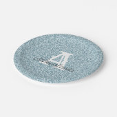 Blauw Bord voor glitter- en sparkle-monogram (Gekanteld)