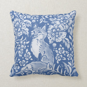  blauw bos Natuur bos Kussen