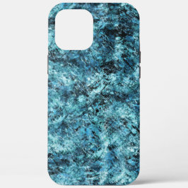 Blauw bos onder sneeuw of gebroken glas Case-Mate iPhone case