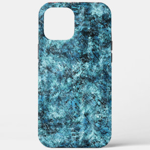 Blauw bos onder sneeuw of gebroken glas Case-Mate iPhone case