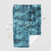 Blauw bos onder sneeuw of gebroken glas golfhanddoek (Insitu)