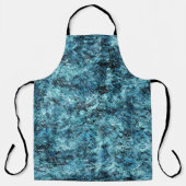 Blauw bos onder sneeuw of gebroken glas schort (Voorkant)