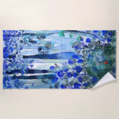 Blauw bos strandlaken (Voorkant)