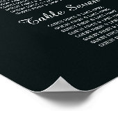 Blauw boslandschap, zitplaatsindeling voor een rus poster (Hoek)