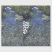 Blauw bospad Impressionist Oilverf Cadeaupapier (Vlak)